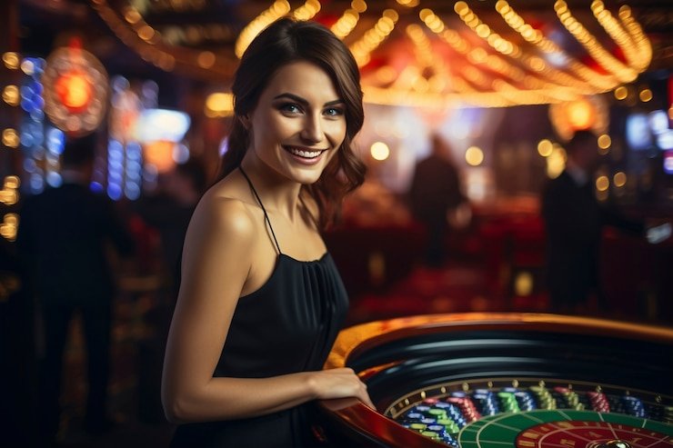 Studio live-dealer Wild Bandito di platform bitbola dengan dealer profesional